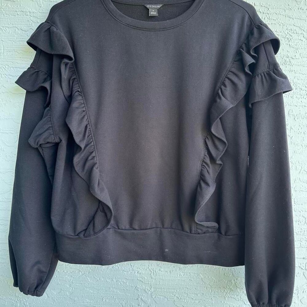 Ann-taylor Women's Black Sweatshirt